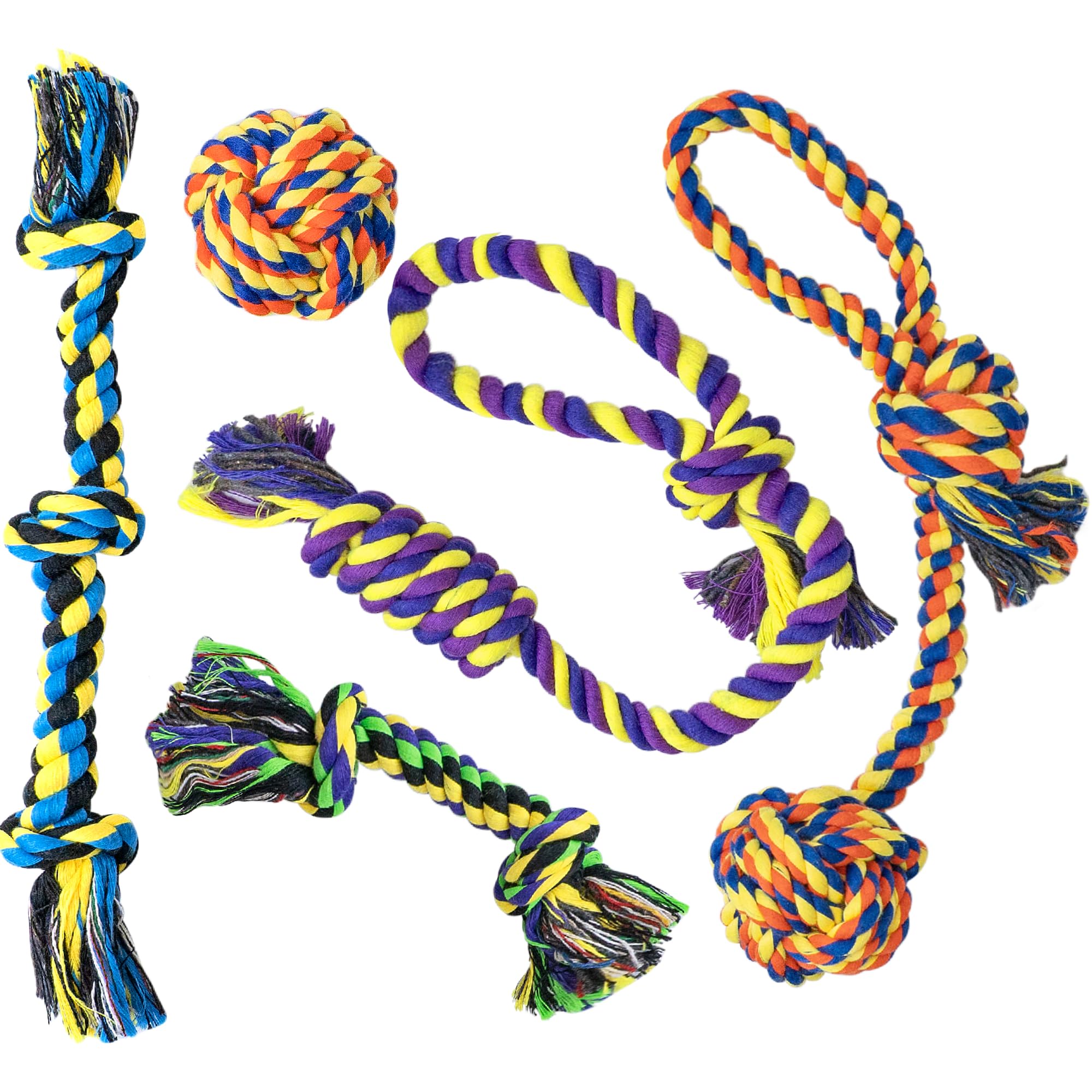 Photo 1 of *INCOMPLETE** Puppy Teething Toys for Small Dogs, 2 Pack Cotton Puppy Dog Rope Toy for Small Dogs, Durable Dog Chew Toys for Aggressive Chewers Small Breed, Interactive Tug of War Puppy Toys to Keep Them Busy