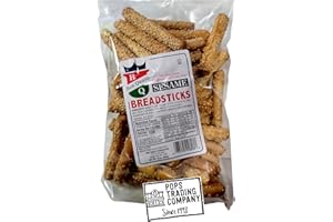 POPS TRADING COMPANY Since 1998 Deli Style Sesame Breadsticks 10 ounce Bag Now In A Heavier Gauge Cello Bag
