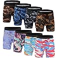Xaanelr Men's Underwear Boxer Briefs Bamboo Viscose Trunks Soft Comfortable Multipack