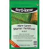 Fertilome (10904) New Lawn Starter Fertilizer 9-13-7, 4 lbs | 9-13-7 seed &amp; sod starter - Develops roots before rapid growth, safe for new lawns - Lawn starters
