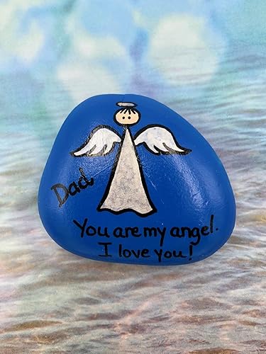 fathers day rock painting