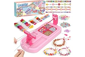 Arts and Crafts for Kids Ages 8-12 Friendship Bracelet Making Kit for Girls DIY Jewelry Craft Kit with Bracelet Maker String 