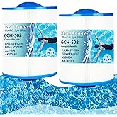 Real Fancy PAS50SV-F2M Hot Tub Spa Filter Replaces Unicel 6CH-502, Filbur FC-0311, PAS502SV, PAS50, Master Deluxe M60506, Magnum AR50, Excel XLS-604 Hot Tub Filter, 50 Sq. Ft. 2 Pack