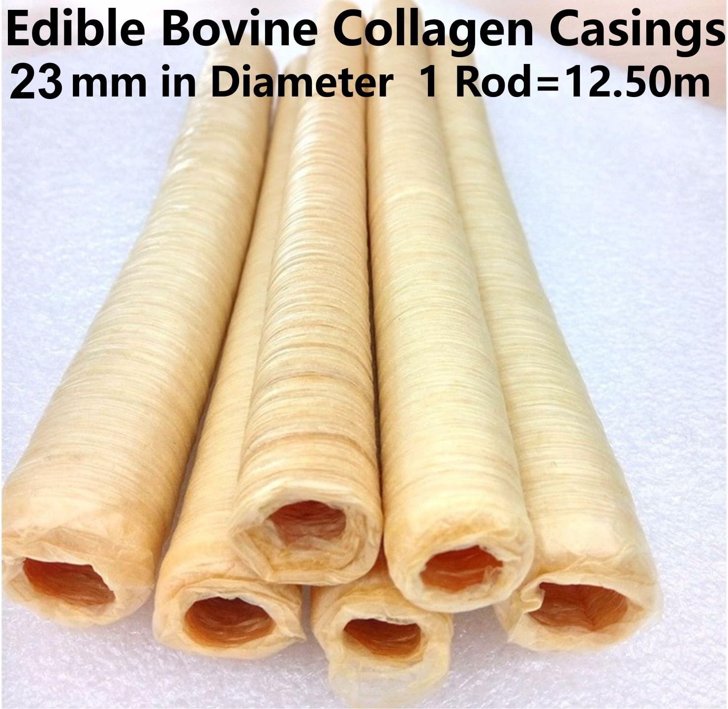 devro Sausage Edible Bovine Collagen Casings 23mm in Diameter Total Length 12.5m / 41 Ft … - Image 3