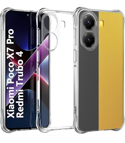 For Xiaomi POCO X7 Pro Case – Clear Silicone Gel Cover + Tempered Glass Screen Protector – SBOX