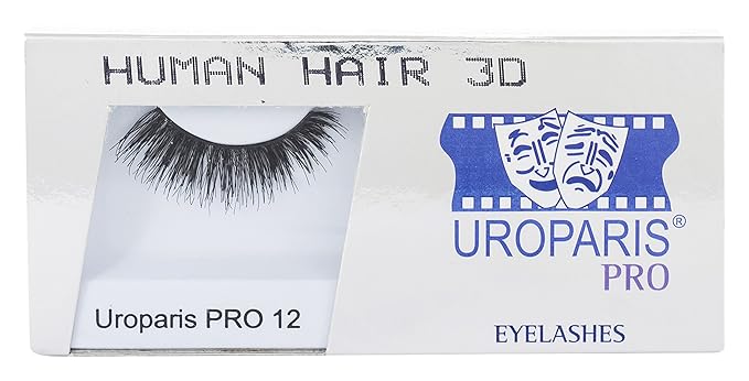 UROPARIS False Eyelashes Pro 12, Black, 100 grams