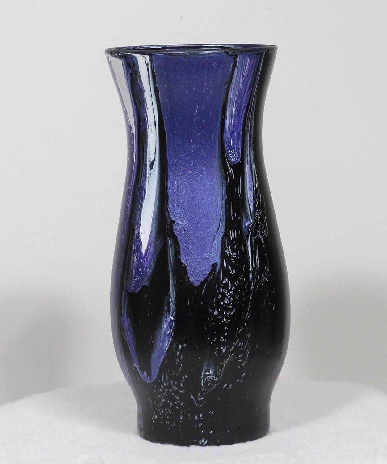 Amazon Com Handmade Hand Painted Glass Vase Acrylic Pouring