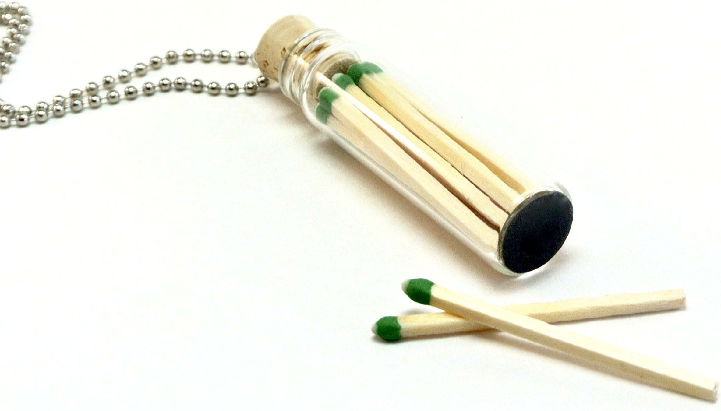 Bottle Necklace with Strike Anywhere Matches
