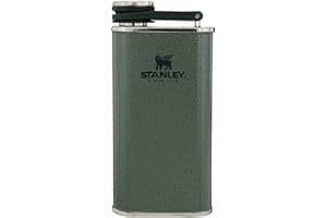 Stanley Classic Easy Fill Wide Mouth Flask 8 oz | Leakproof Hip Flask | Hinge Connected Never Lose Cap | Insulated Stainless 