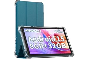 IWEGGO Android 15 Tablet with Case, 7 Inch 8GB RAM+32GB ROM/ 1TB Expandable Computer, 5MP Camera Tablets, 1.6Ghz Quad-core Processor, 3000mAH Battery Tablet PC, 5G WiFi, Games 7'' Android Laptop Blue