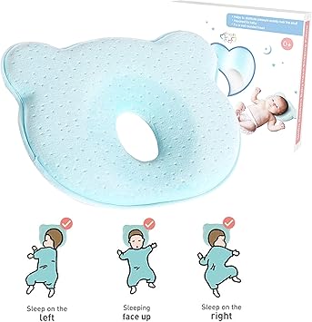 Prevention Du Syndrome De La Tete Plate Tete En Mousse A Memoire De Forme Oreiller Nouveau Ne Previent La Plagiocephalie Oreillers Et Coussins Matelas Et Linge De Lit Centroarco Com