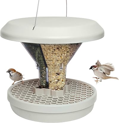 Swissinno Davos Bird Feeders Hanging Station Dual Chamber No Mess