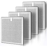 3-in-1 PureZone Replacement Air Filter: Compatible with Pure Enrichment PureZone Air Purifier - Part # PEAIRFIL - Efficient 3-Stage Filter - 4-Pack
