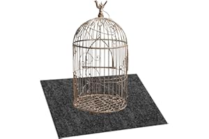 LYMOI Large Bird Cage Mat, Under Pet Cage Mat for Bird Cages, Reptile Aquariums, Dog Kennels, Absorbent/Waterproof Felt Mat with Non-Slip Backing for Hard Floors and Surfaces (30x36 Inch)