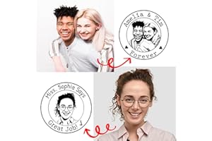 Custom Personalized Portrait, Teacher Reward, Pet, Wedding or Approval Stamp | Easy Online Design Tool with Advanced Software