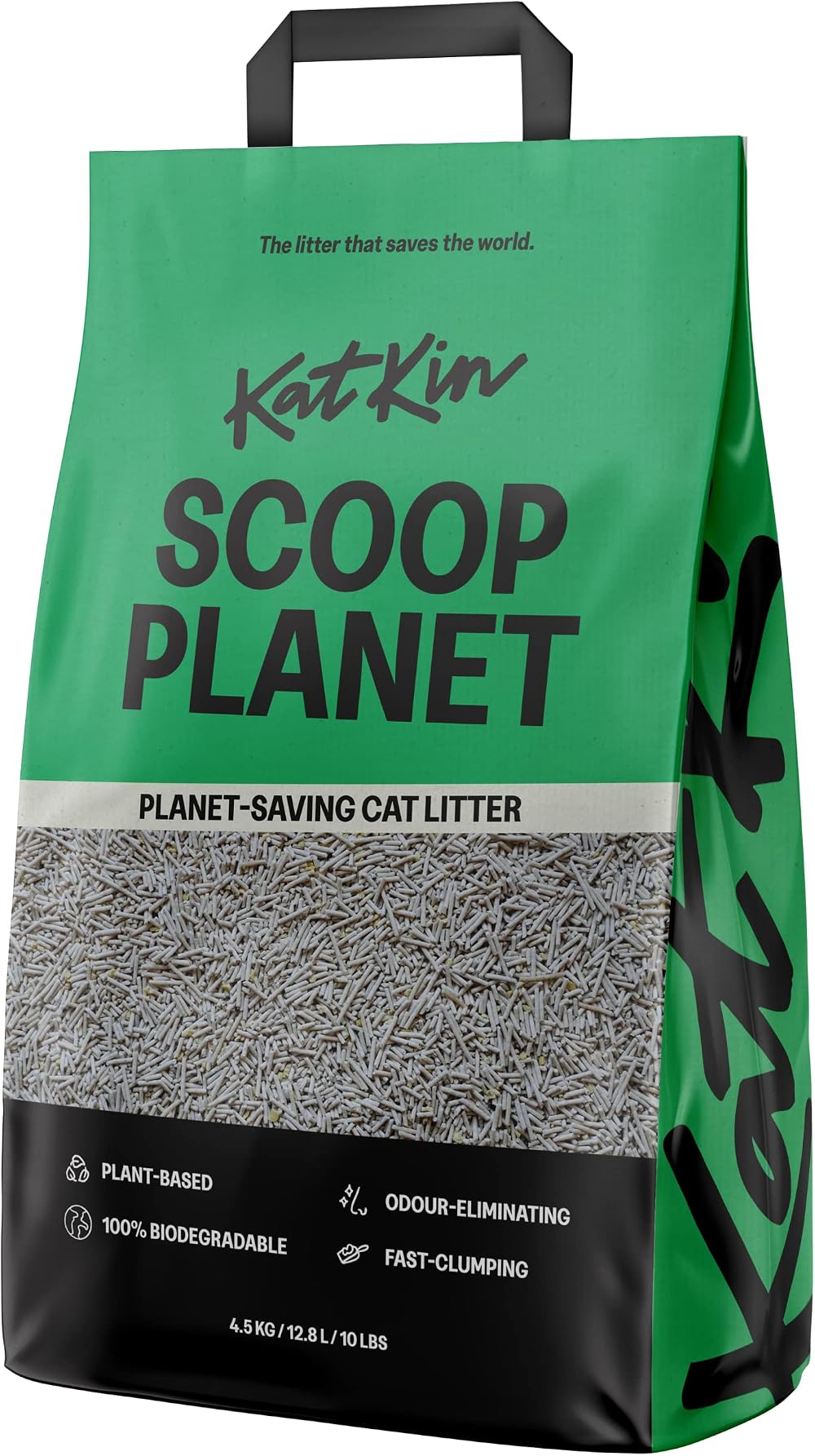 KatKin Scoop Planet Litter 1x4.5kg Plant Based Biodegradable Clumping