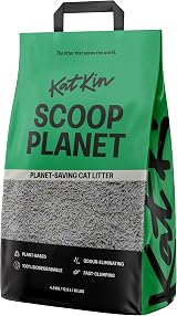 KatKin Scoop Planet Litter 1x4.5kg Plant Based Biodegradable Clumping