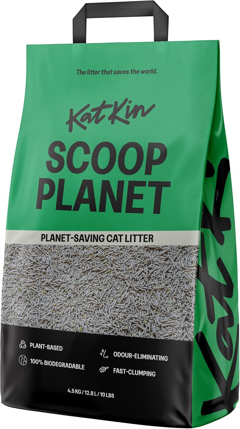 KatKin Scoop Planet Litter 1x4.5kg Plant Based Biodegradable Clumping