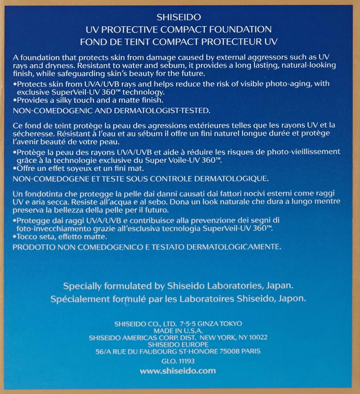 Shiseido SUN PROT.COMPACT FD MB(60)12GR, 12 g (Pack of 1) - Image 4