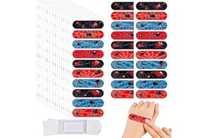 ZXVSKR 200 Pcs Spider Bandage, Waterproof Breathable Spider Theme Adhesive Bandages for Kids Boys Adults Family Protection Care Cuts Scrapes