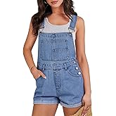 ANRABESS Overalls for Women Denim Shorts Overalls 2026 Summer Casual Loose Fit Adjustable Rompers Jean jumpsuit Bib Shortalls