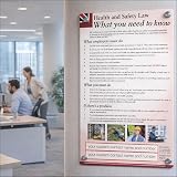 The Print Ninja Health and Safety at Work Poster UV Laminated A4 A3 A2 view 2
