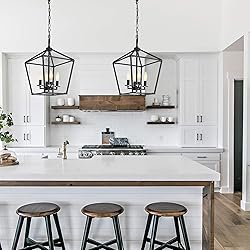Untrammelife 4-Light Black Lantern Pendant