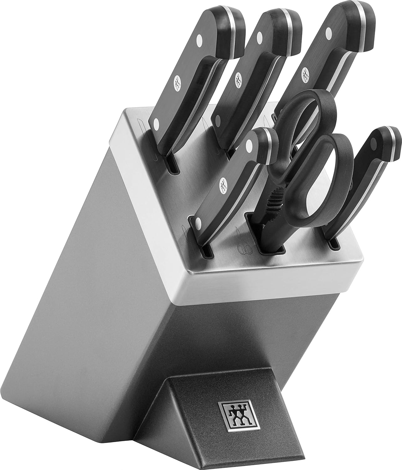 Zwilling 36133-410-0 Gourmet Selbstschärfender Messerblock 7 teilig, grau