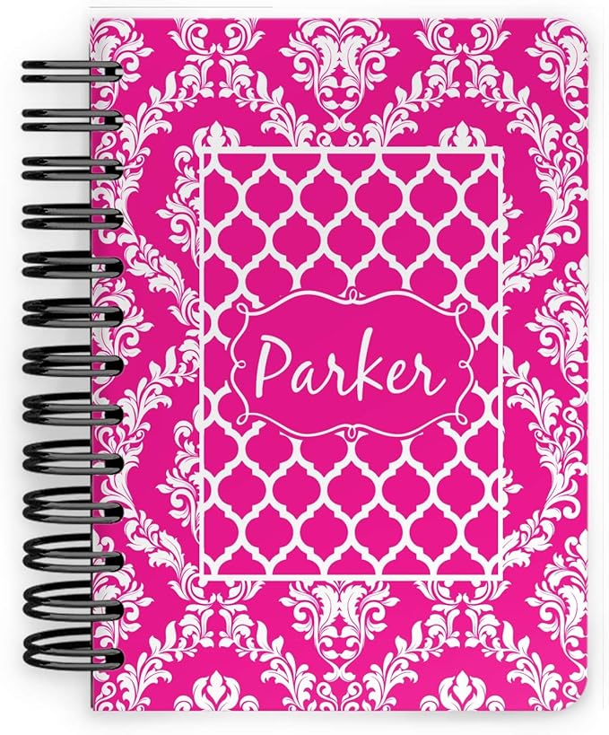 Moroccan & Damask Spiral Bound Notebook 5x7