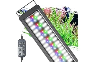 Pawfly 24W Aquarium LED Light for 30" to 36" Tanks 24/7 Extendable Fish Tank Light with Full Spectrum IP68 Waterproof Light w
