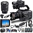 Sony FX6 Digital Cinema Camera Kit with 24-105mm Lens (ILME-FX6VK) + 4K Monitor + Sony 256GB Cfexpress Card + Pro Headphones + Pro Mic + 2 x BP-U35 Battery + LED Light + Pro Case + More (Renewed)