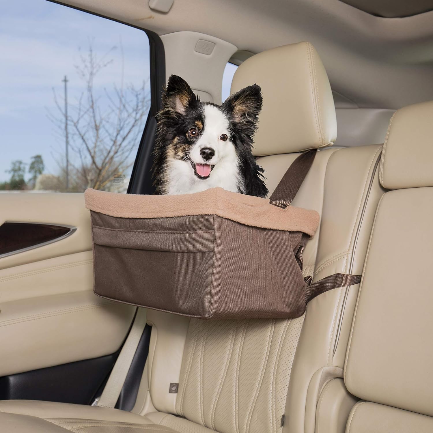 PetSafe Solvit Tagalong Pet Booster Seat, Dog Booster Seat for Cars, Trucks and SUVs