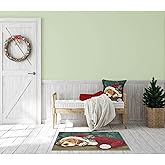 Liora Manne ESENCIA Indoor/Outdoor Power Loomed Latex Back Non Slip Mat - Transitional Whimsical Dog Colorful (Nap in A Cap P