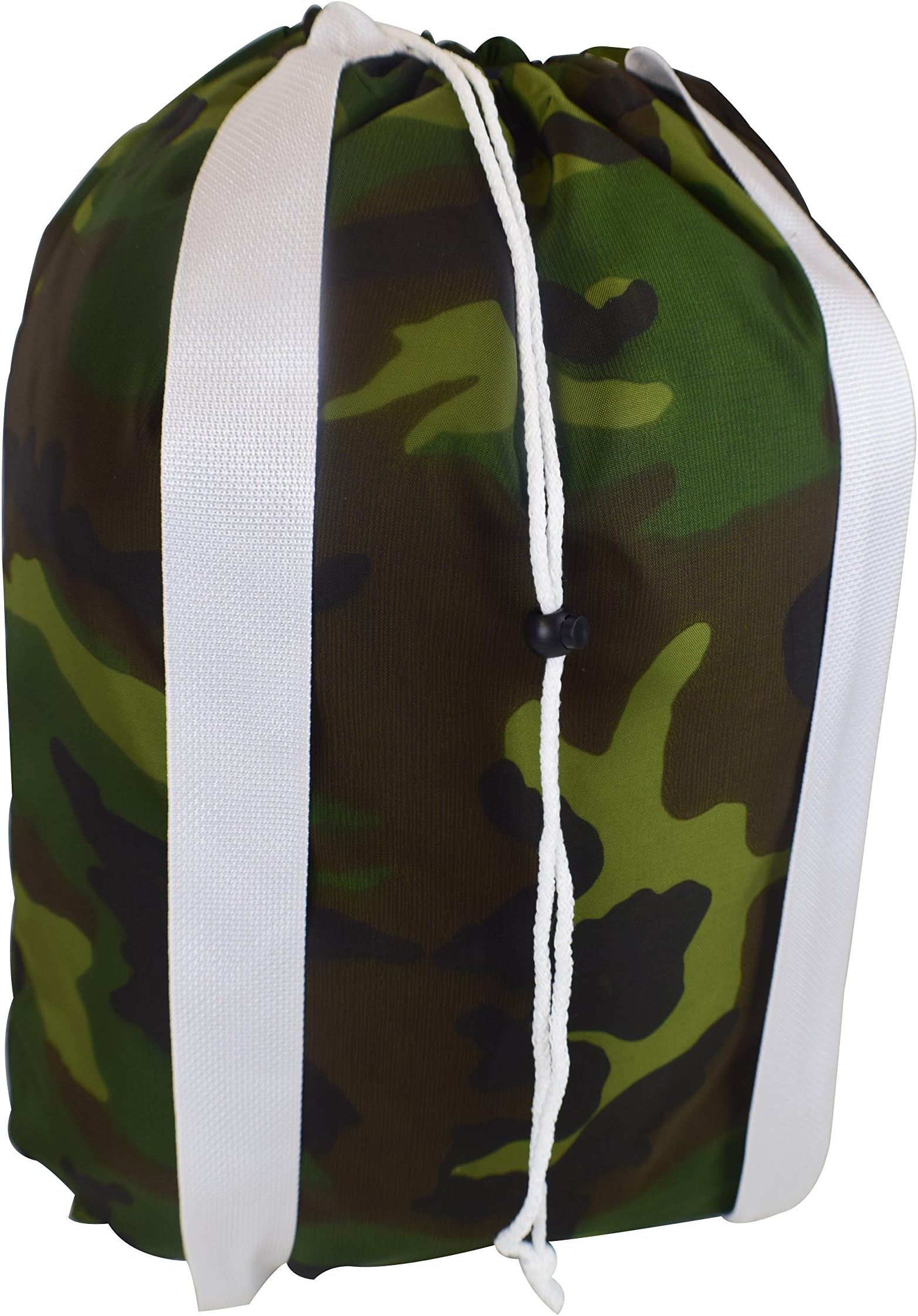 ALB Nylon Laundry Backpacks with Strong Shoulder Straps 22:X28 Bar Lock Closure Variety of Colors (Army)