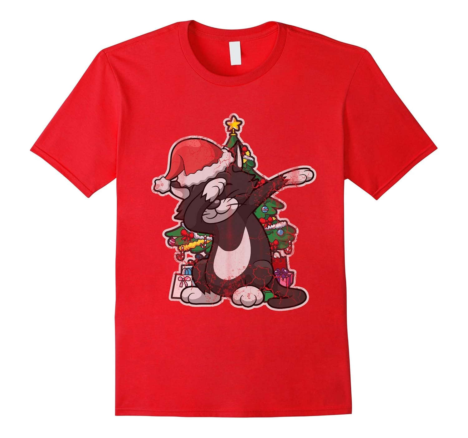 Christmas Dabbing Cat Shirt-ANZ