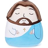 SEAOPOP Jesus Plush Stuffed Doll: My Friend Jesus Plushie Toy, Classic Christ Religious Savior, Cute Stuffed Animal, Easter Christmas Baptism Christian Gift for Kids Christians Party Favors (10-inch)
