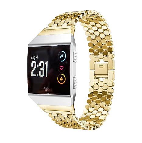 Reloj Banda para Fitbit iónico, Topten Reloj Deportivo de Acero ...