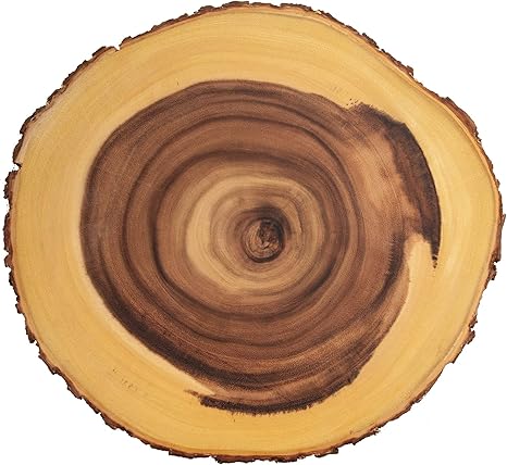 Amazon Com Villa Acacia Live Edge Wood Serving Platter Natural Acacia Wood And Organic Raw Bark Edge Extra Large Platters