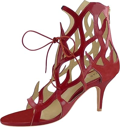 red sandals for wedding