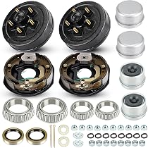 Electric Trailer Brake 10x2-1/4 & 6-5.5 Hub Drum Kit Fits for 3500