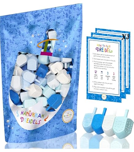 Lot De 3 Dreidels (toupies) De Hanoukka En Verre – Ornement Traditionnel Juif, Jeu De Vacances, Cadeau Souvenir - 5