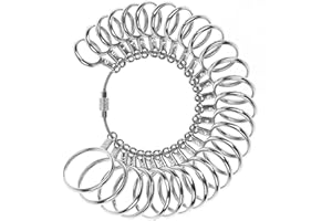 Ring Sizer - Finger Gauges Measuring Ring Tool 27 PCs Size 1-13 with Half Size