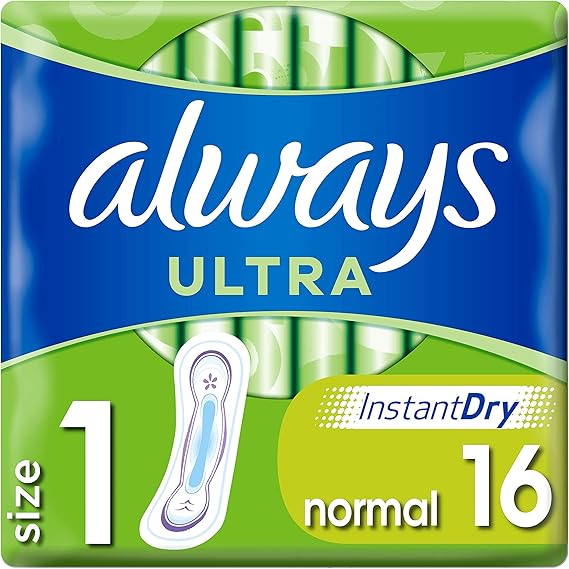 Always Ultra Normal Sanitary Towels 16 Pads Super Absorbent