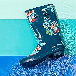 NORTY Waterproof Rain Boots for Women Size 6, Mid