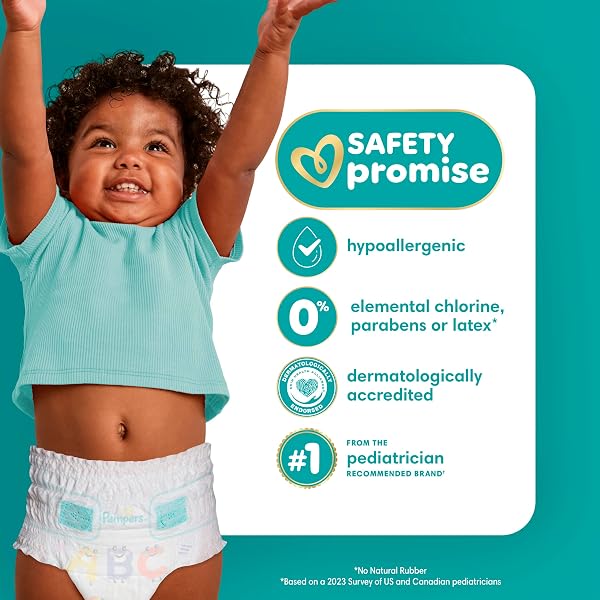 PAMPERS DIAPERS – CRUISERS 360 – SIZE 6, 104 COUNT, BABYPROOF UP TO 100% LEAKPROOF PULL-ON DIAPER