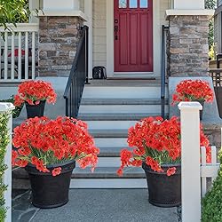 ColoPlay 24 Red Bundles Artificial Flowers for