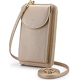 S-ZONE Small Crossbody Bags for Women Cell Phone Purse RFID Blocking Wallet Purses with Credit Card Slots