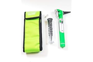 Cynamed Otoscope - Ear Scope with Light, Ear Infection Detector, Pocket Size (Green)