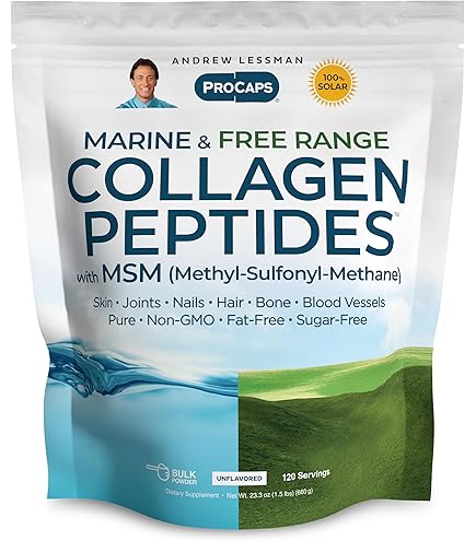 Amazon.com: ANDREW LESSMAN Marine Collagen Peptides Powder and MSM