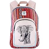 Anitya Hemp Backpack, Multi-Functional Pockets, Eco-Friendly, Unisex, Hiking Daypack, Durable Rucksack (AHLB012)